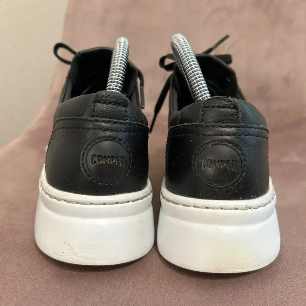Camper Runner Up Sneakers Womens SZ EU 40 US 9-9.5 Black Leather Lightweight